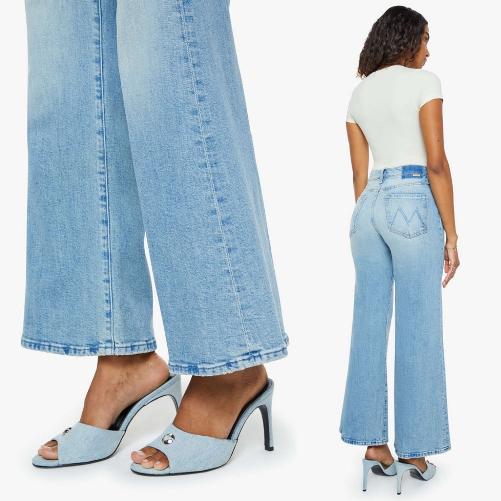 NWT Mother Denim The Tomcat Roller Jean 27 Petite Lil I Confess Jeans Wide Leg - Picture 6 of 16